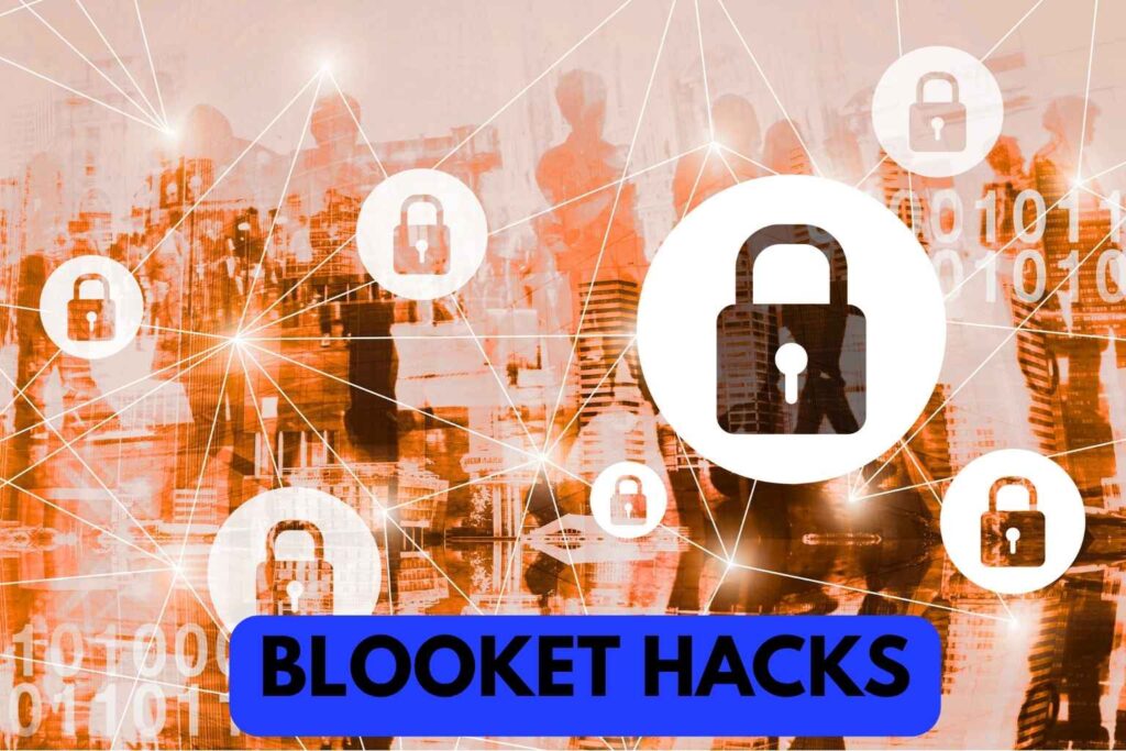 "Illustration showing safe and smart Blooket hacks with icons of shields, coins, and game screens representing ethical gameplay and online safety."