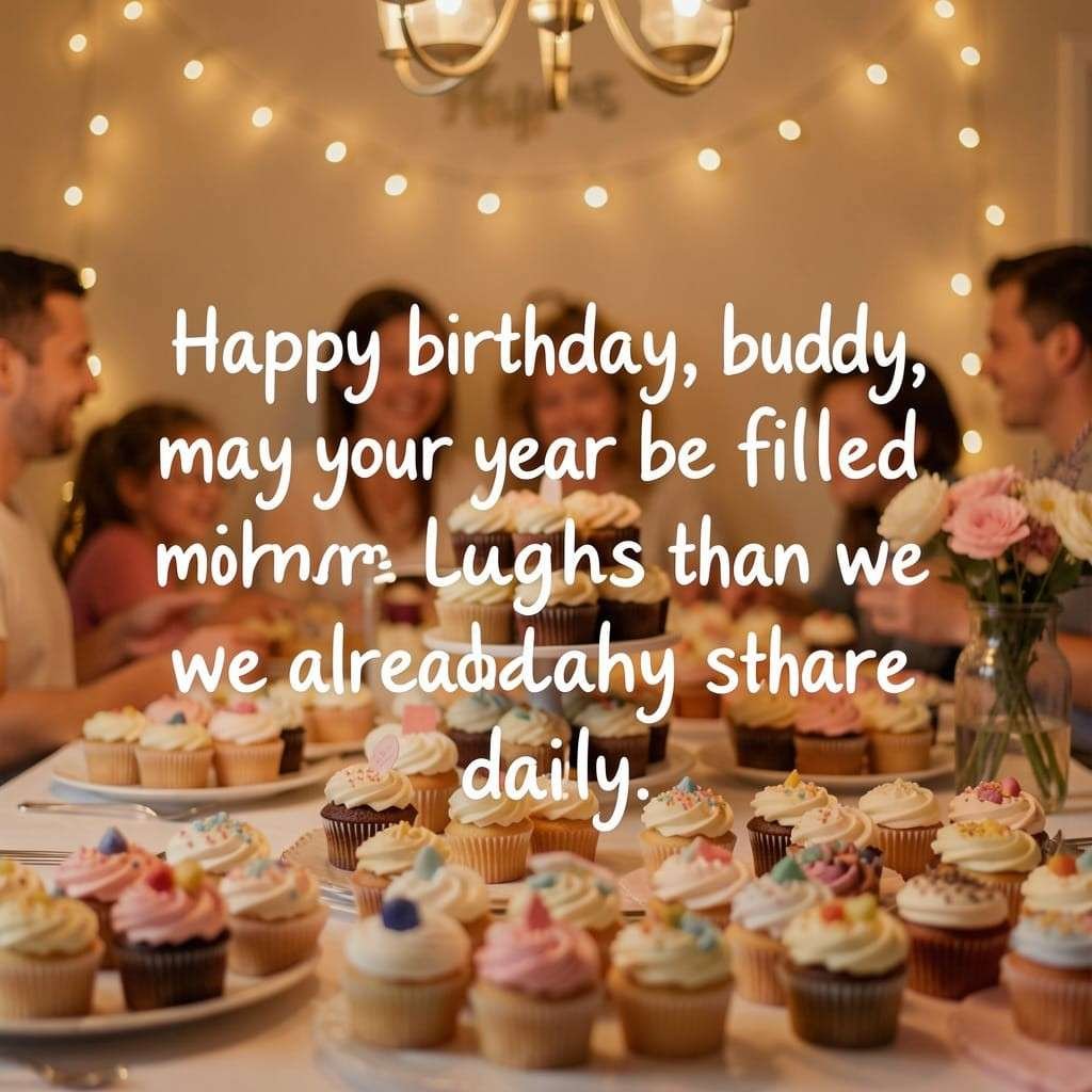 Friendly birthday pick up lines with cupcakes and fairy lights