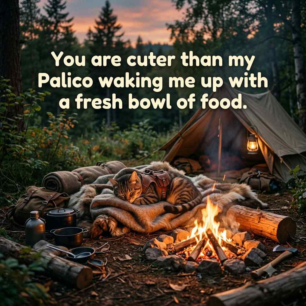 Cute Monster Hunter Pick Up Lines quote image with Palico companion