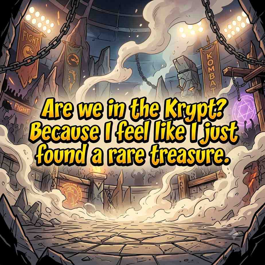 Funny Mortal Kombat Pick-Up Lines quote image for fighting game fans
