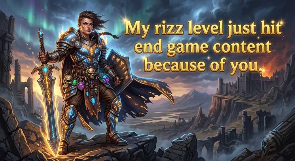 Legendary path of Exile pickup lines: image of an exile in glowing armor