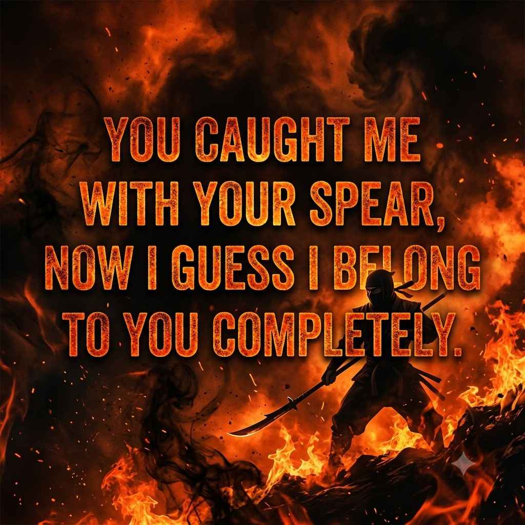 Scorpion inspired Mortal Kombat pickup lines with a fire theme.