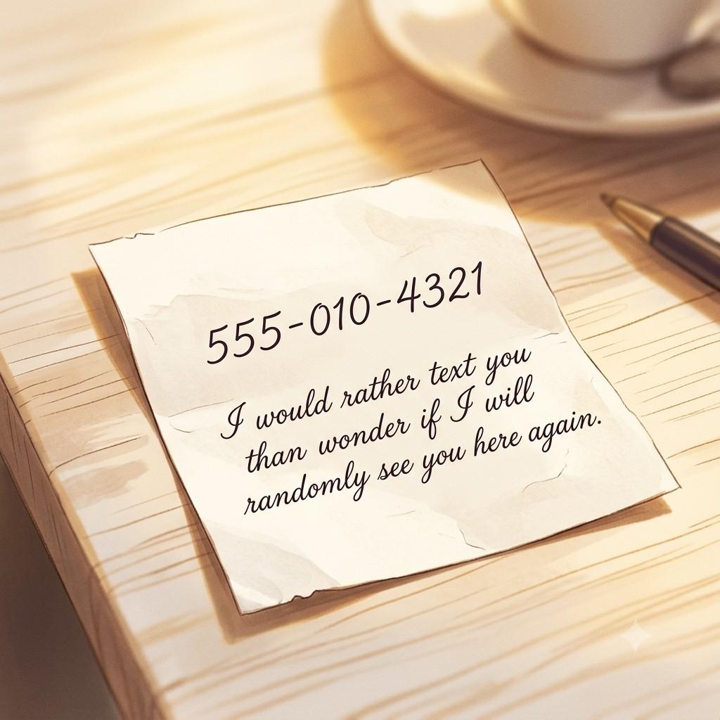 Smooth shopping mall rizz line to get her number-quote card
