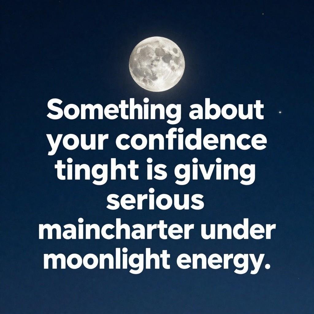Moon pick up lines for him with bold silver moonlit night sky